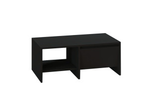 Laris" wooden coffee table - 90 x 45 x 35 cm - Black