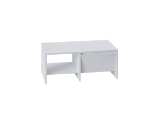 Laris" wooden coffee table - 90 x 45 x 35 cm - White