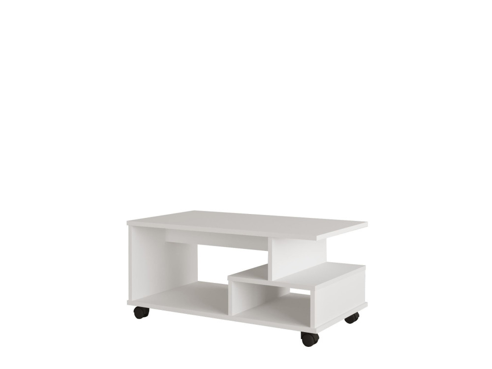 MIN9" wooden coffee table - 90 x 51 x 42 cm - White