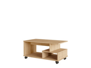 MIN9" wooden coffee table - 90 x 51 x 42 cm - Beige