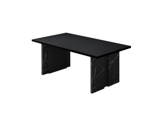 Ravello" wooden coffee table - 90 x 50 x 40 cm - Black