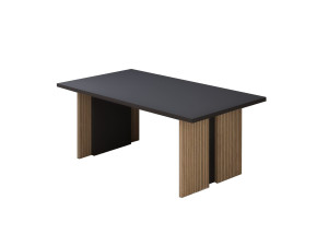 Ravello" wooden coffee table - 90 x 50 x 40 cm - Anthracite grey