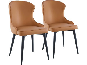 Lot of 2 Chaises "Tina" - Brown