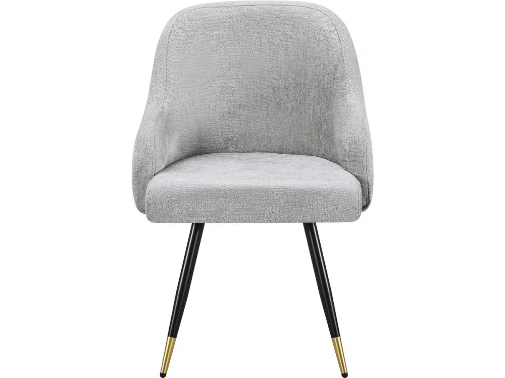 Set of 2 "Harmony" fabric chairs - 54 x 57 x 90 cm - Beige