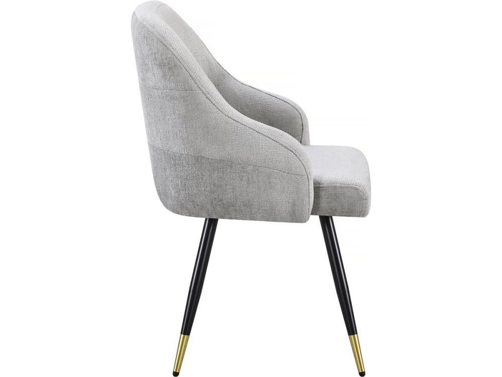 Set of 2 "Harmony" fabric chairs - 54 x 57 x 90 cm - Beige