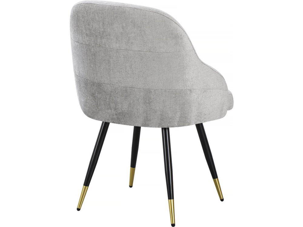 Set of 2 "Harmony" fabric chairs - 54 x 57 x 90 cm - Beige