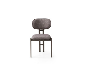 Muriz" metal chair set (2 pieces) - Ashen