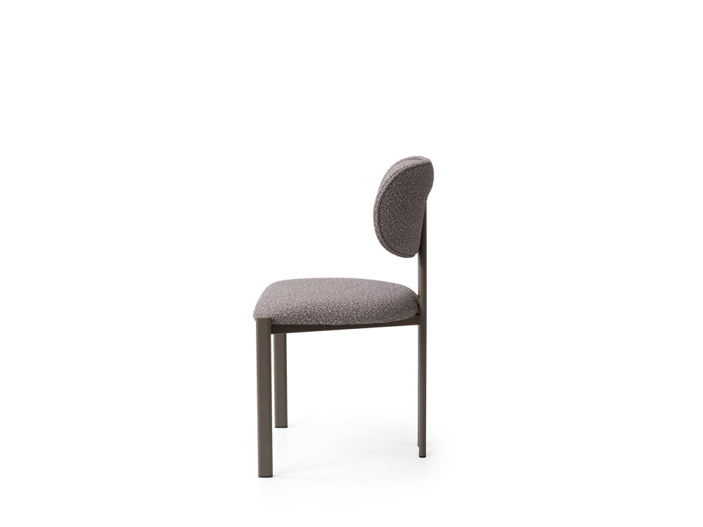 Muriz" metal chair set (2 pieces) - Ashen