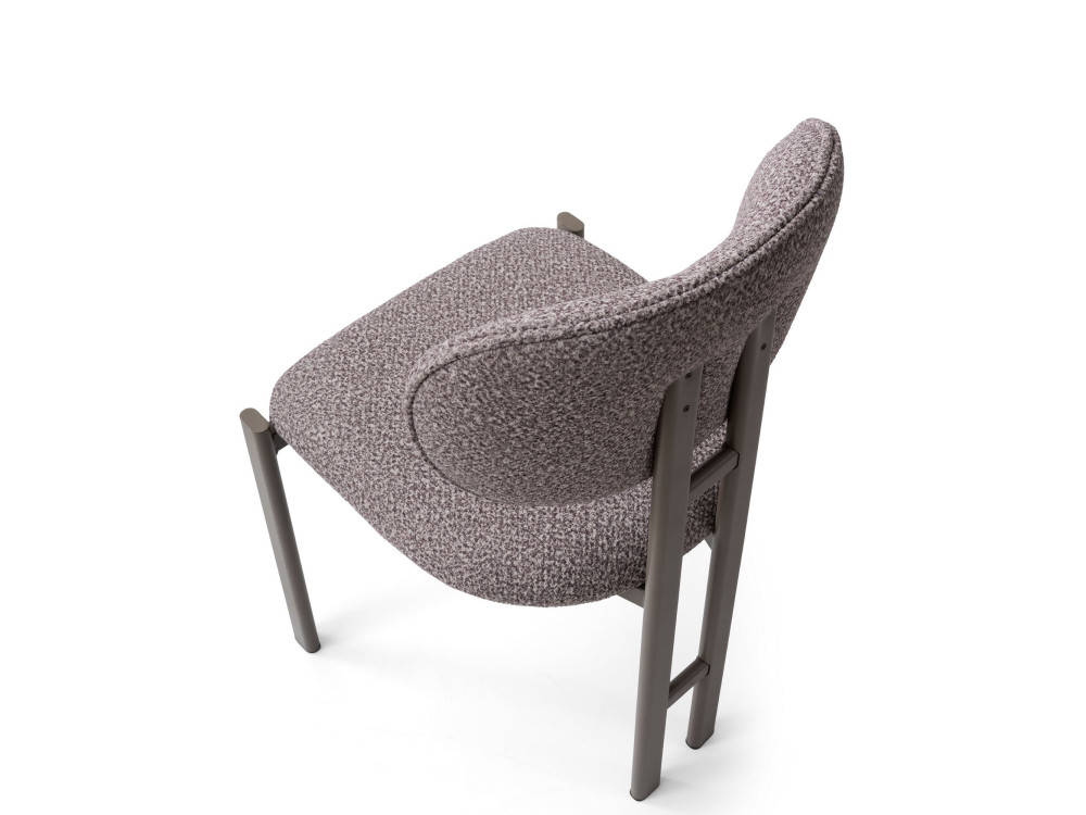 Muriz" metal chair set (2 pieces) - Ashen