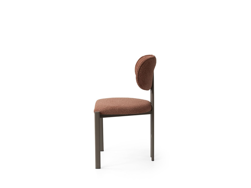 Muriz" metal chair set (2 pieces) - Red tile