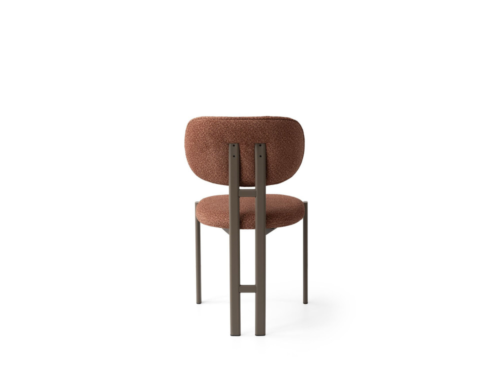 Muriz" metal chair set (2 pieces) - Red tile