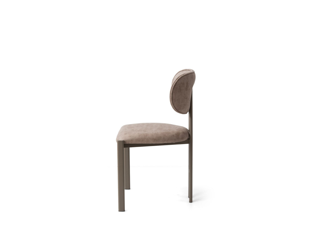 Muriz" metal chair set (2 pieces) - Mink