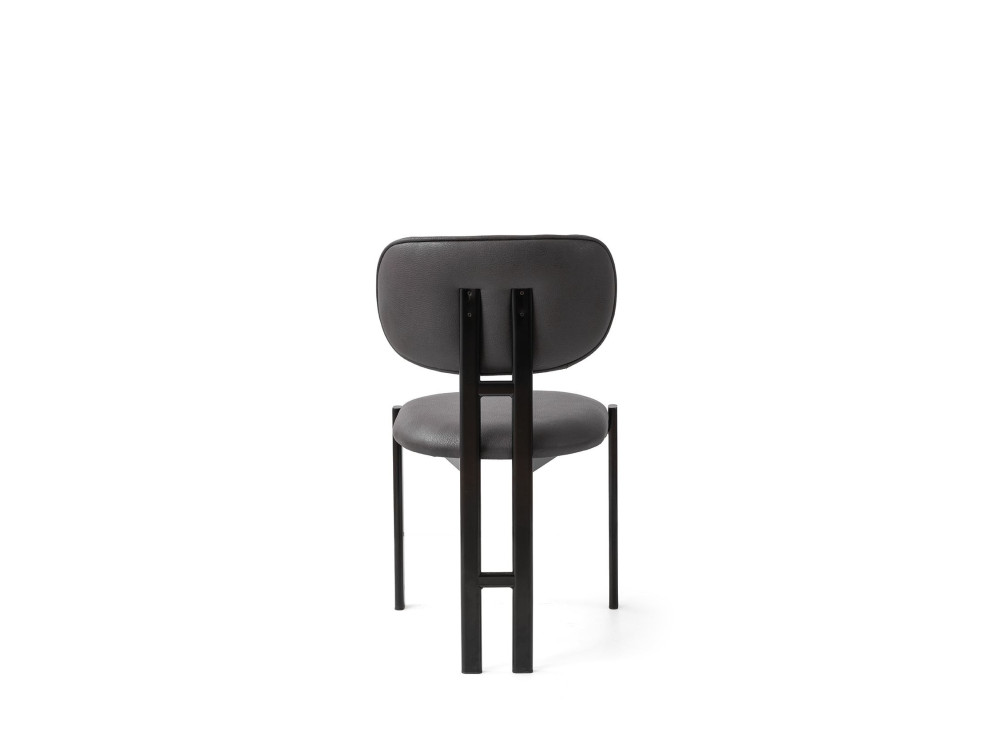 Muriz" metal chair set (2 pieces) - Anthracite