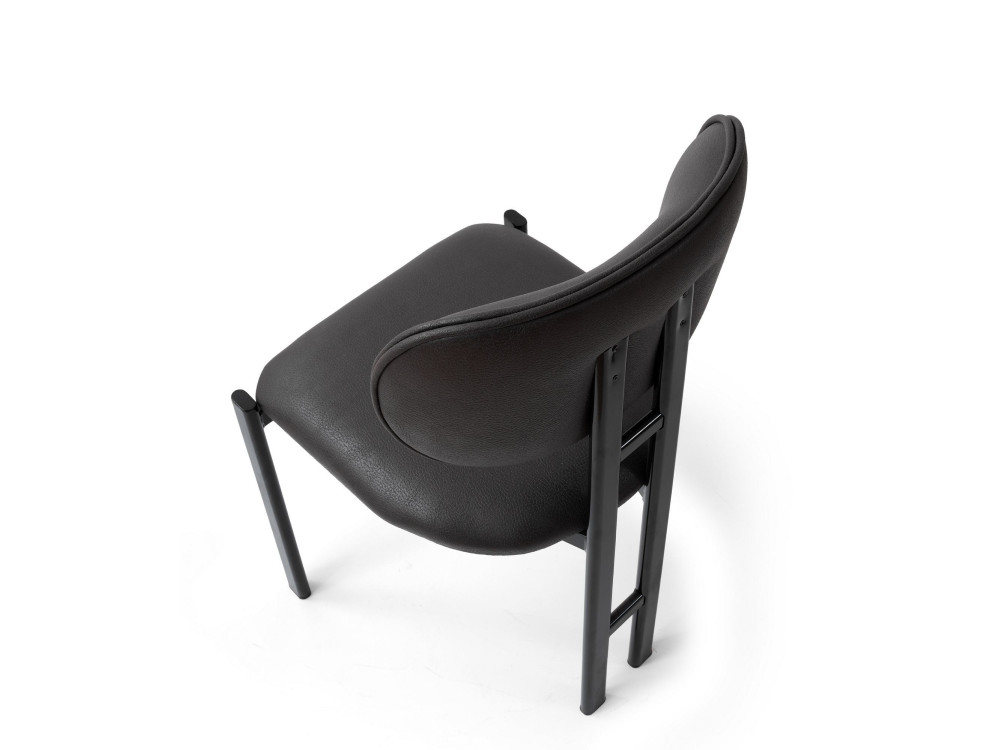 Muriz" metal chair set (2 pieces) - Anthracite