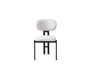 Muriz" metal chair set (2 pieces) - Off-white