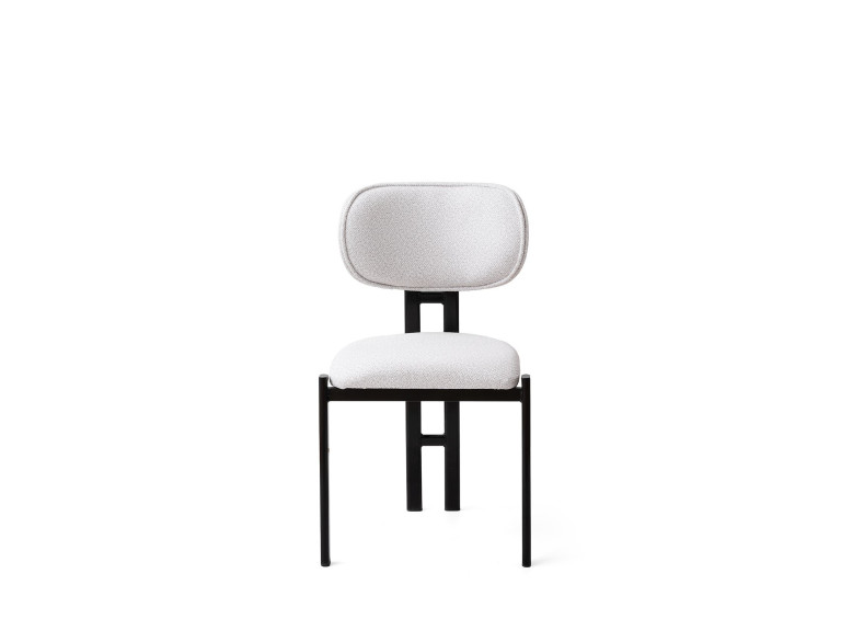 Muriz" metal chair set (2 pieces) - Off-white