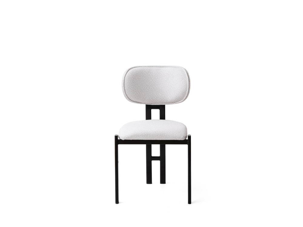 Muriz" metal chair set (2 pieces) - Off-white
