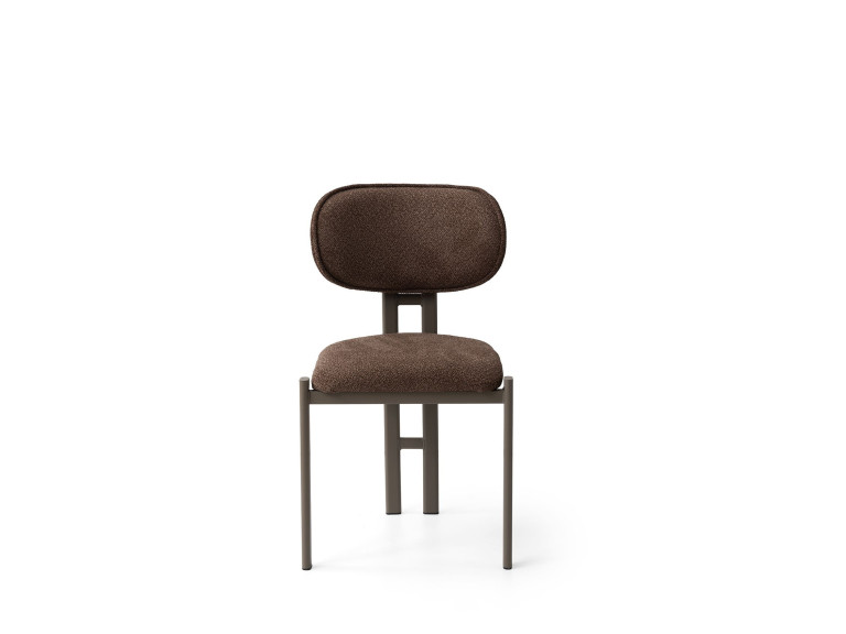Muriz" metal chair set (2 pieces) - Brown