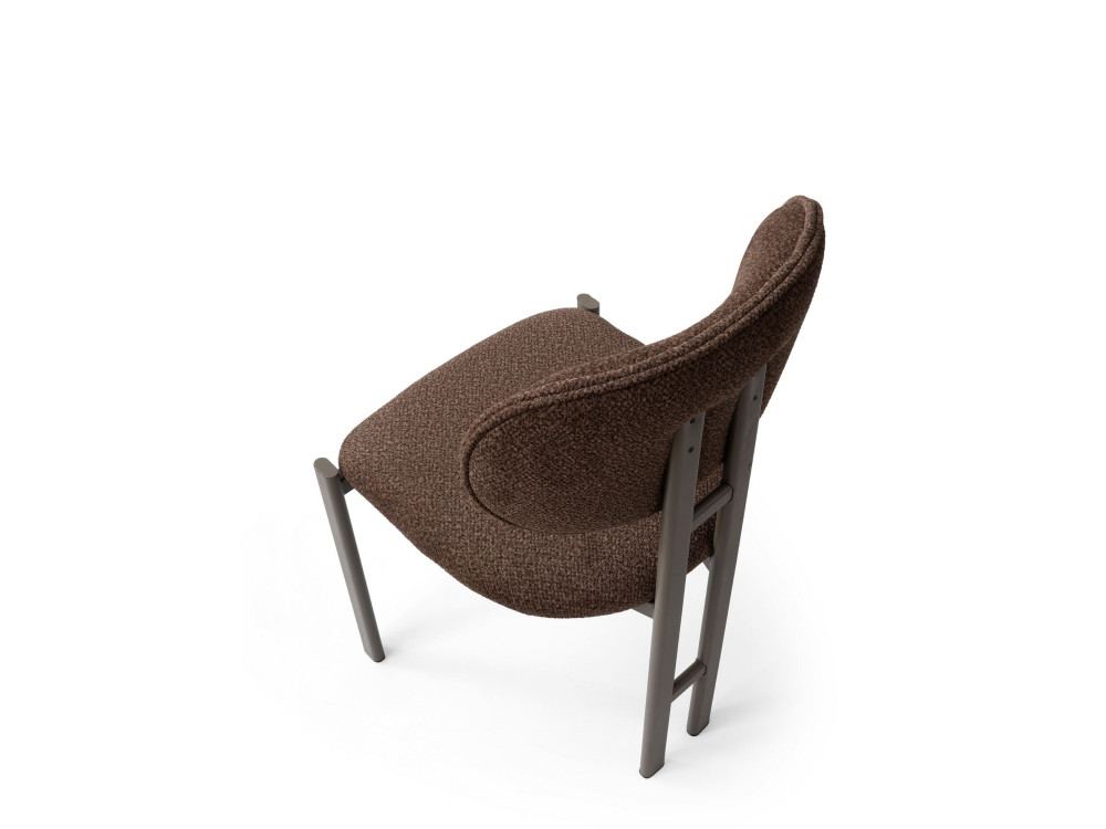 Muriz" metal chair set (2 pieces) - Brown