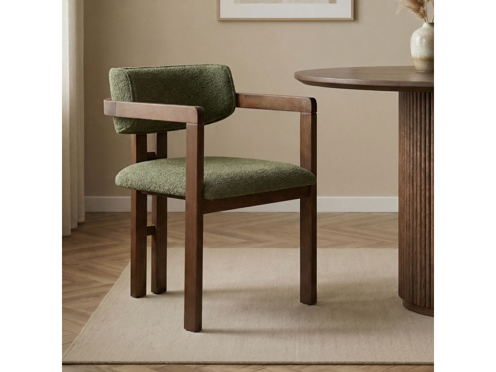 Toscana" wooden chair - 54 x 54 x 76 cm - Green