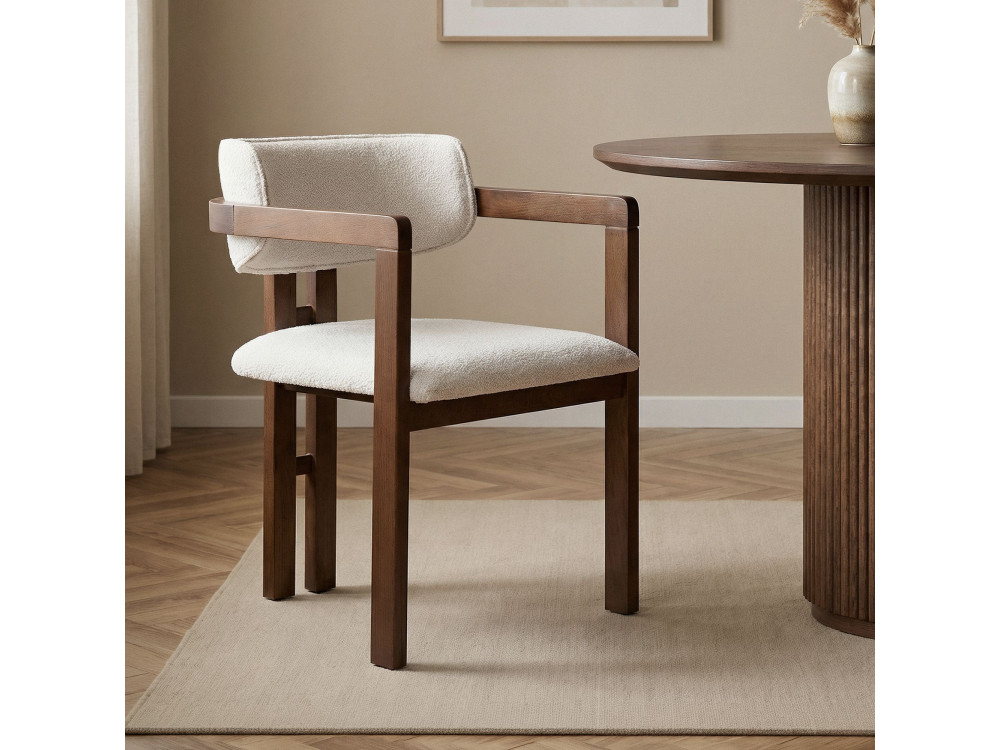 Toscana" wooden chair - 54 x 54 x 76 cm - White