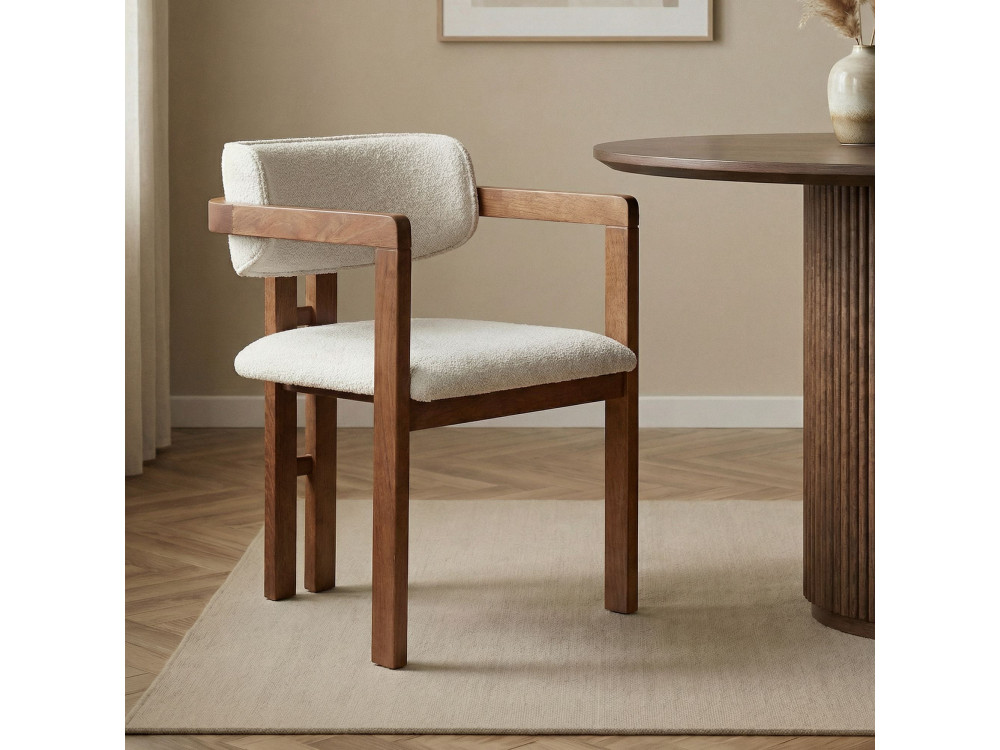 Toscana" wooden chair - 54 x 54 x 76 cm - White