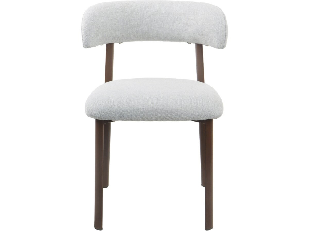 Set of 2 "Aurea" imitation wood dining chairs - Light grey