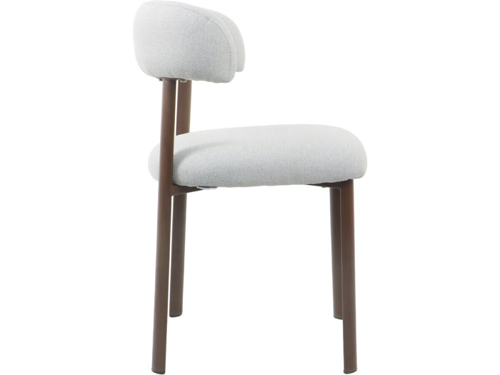 Set of 2 "Aurea" imitation wood dining chairs - Light grey