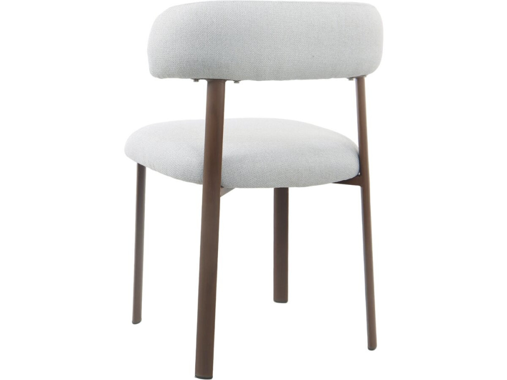 Set of 2 "Aurea" imitation wood dining chairs - Light grey