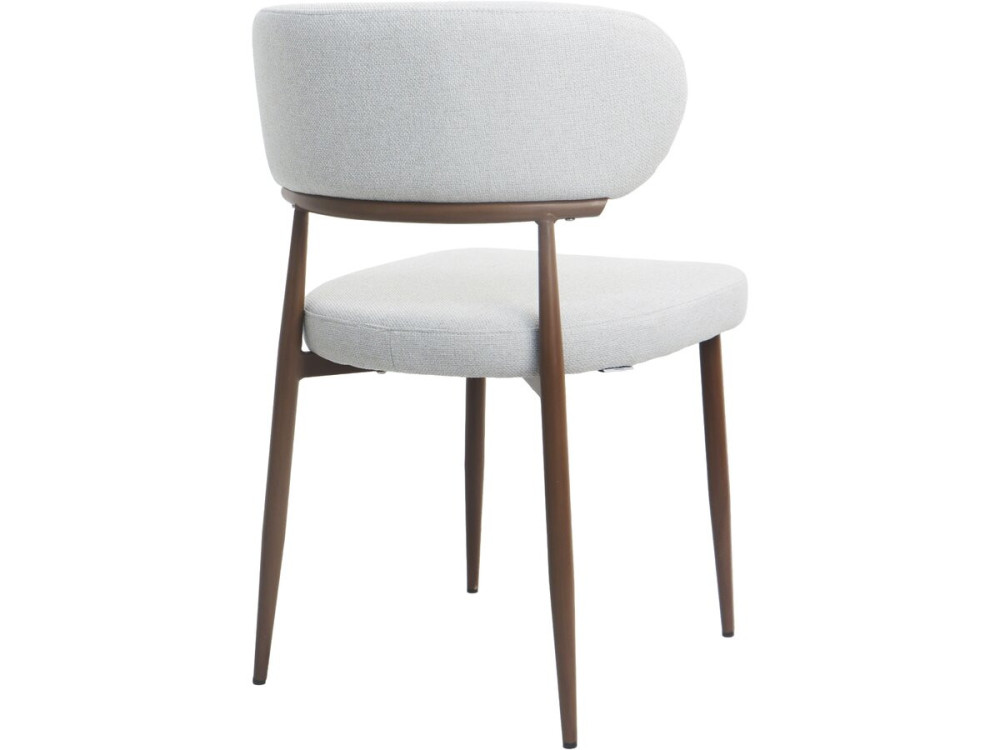 Set of 2 "Elora" imitation wood dining chairs - Light grey