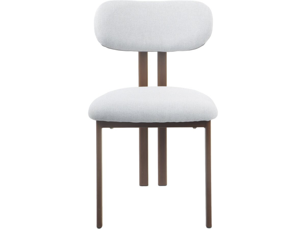 Set of 2 "Veralia" imitation wood dining chairs - Light grey