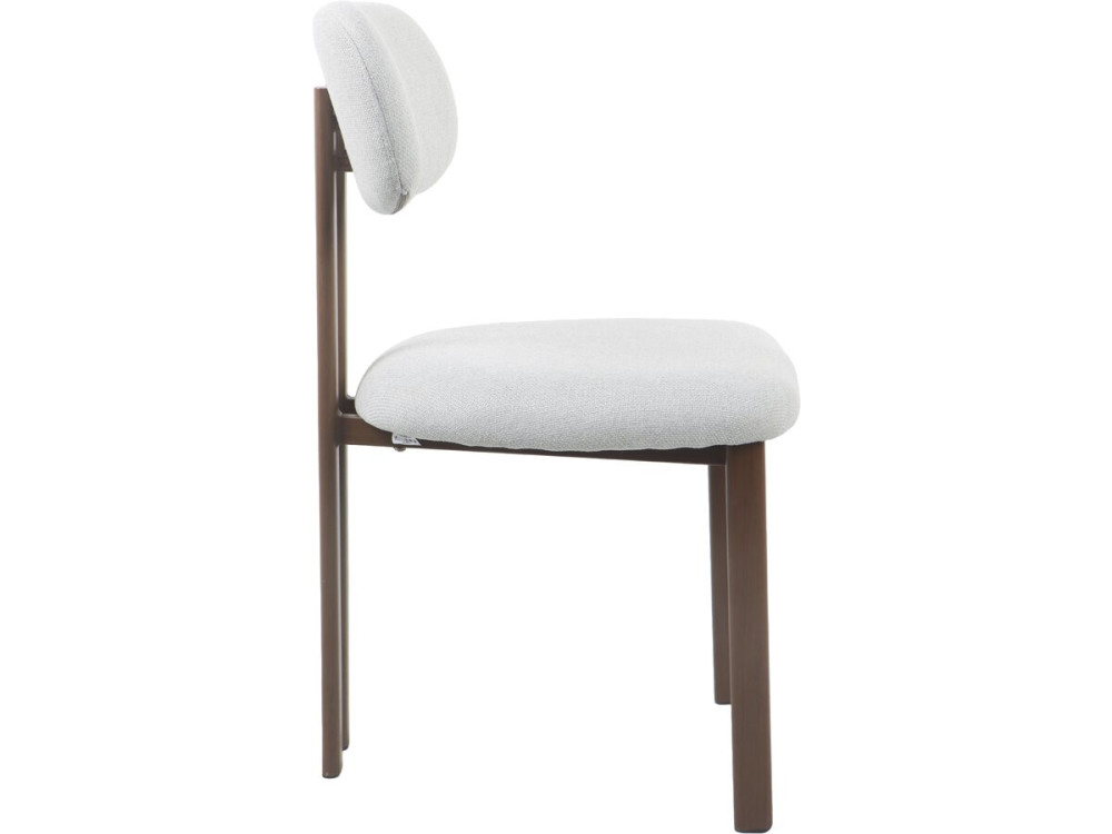 Set of 2 "Veralia" imitation wood dining chairs - Light grey
