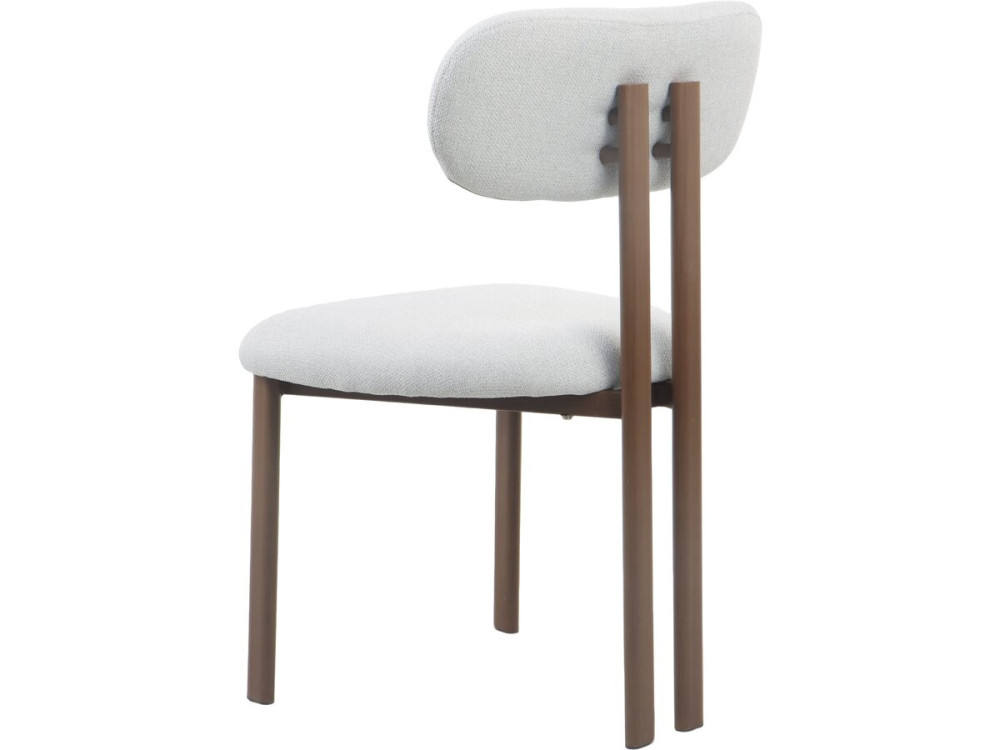 Set of 2 "Veralia" imitation wood dining chairs - Light grey