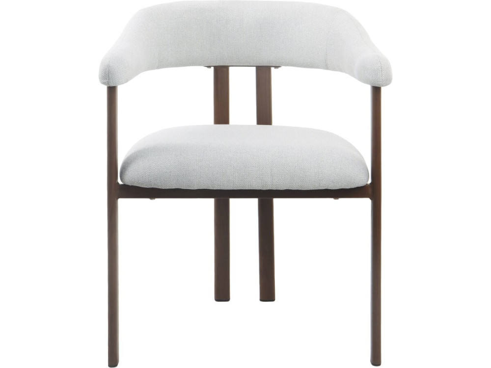 Set of 2 "Serelia" imitation wood dining chairs - Light grey