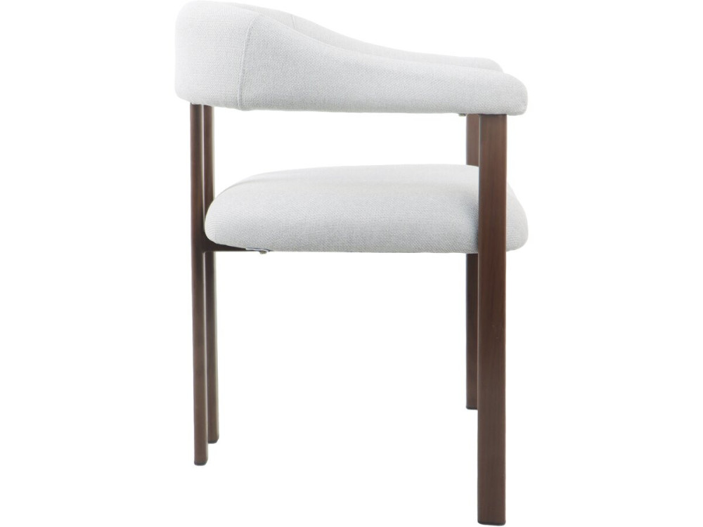 Set of 2 "Serelia" imitation wood dining chairs - Light grey