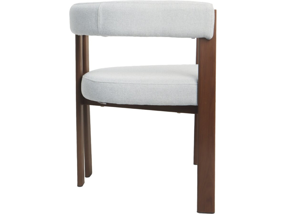 "Neora" Wood-Look Dining Chair - Light Gray