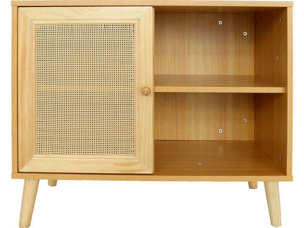 Iguana" wooden sideboard - 80 x 40 x 66 cm - Brown