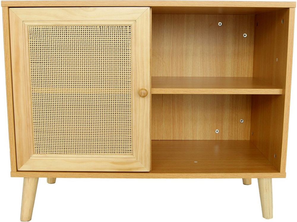 Iguana" wooden sideboard - 80 x 40 x 66 cm - Brown