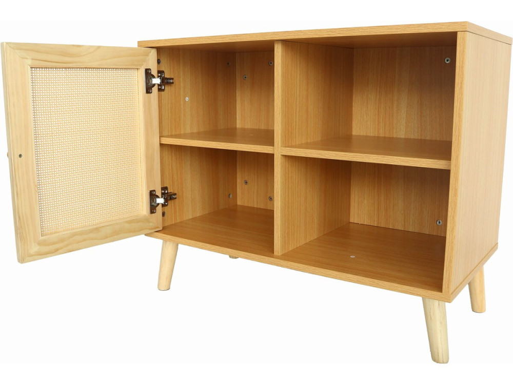 Iguana" wooden sideboard - 80 x 40 x 66 cm - Brown