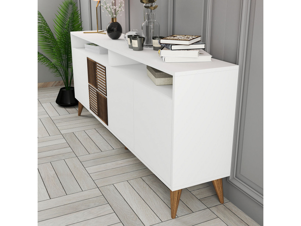 Milan" wooden console - 180 x 35 x 78 cm - White