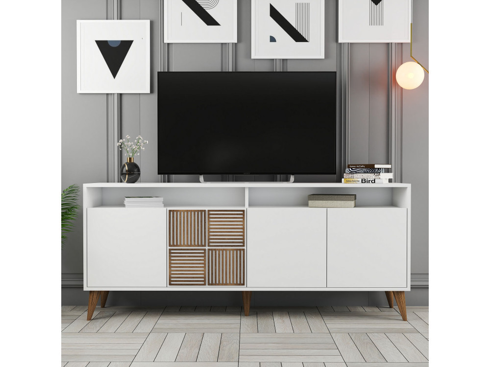 Milan" wooden console - 180 x 35 x 78 cm - White