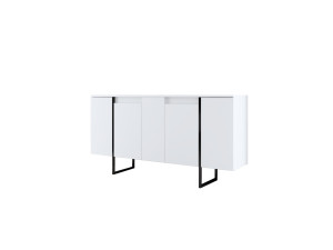 Luxe" wooden sideboard - 160 x 35 x 80 cm - White