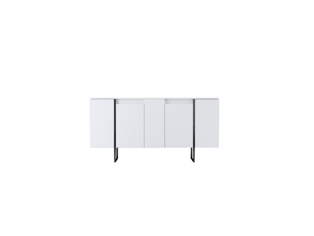 Luxe" wooden sideboard - 160 x 35 x 80 cm - White