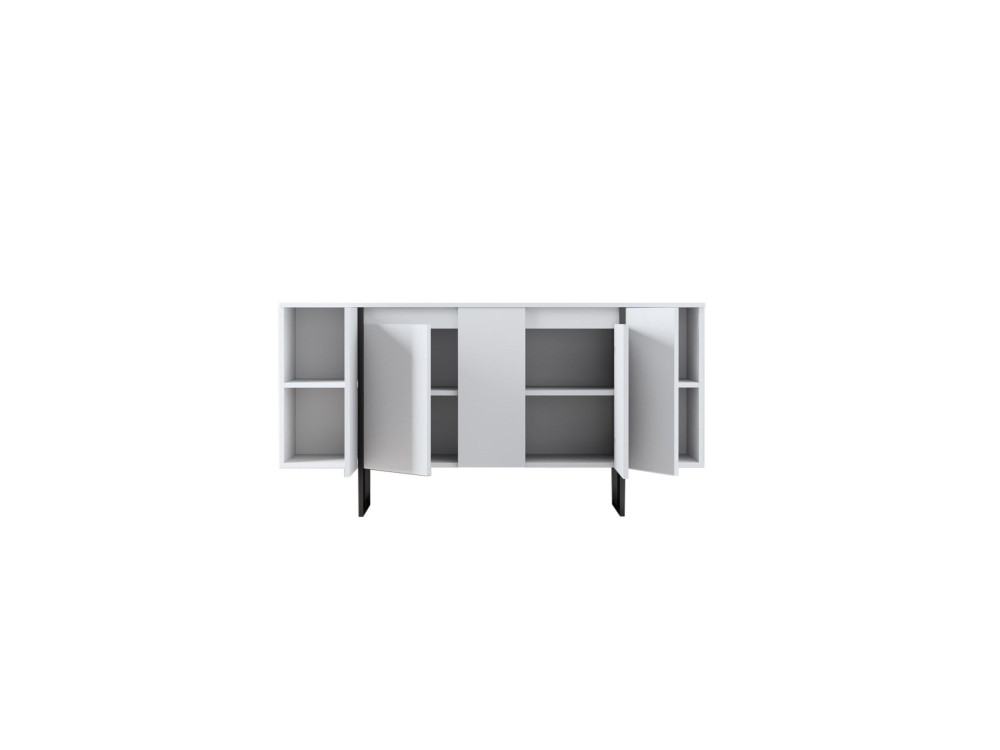 Luxe" wooden sideboard - 160 x 35 x 80 cm - White