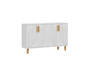 Rodney" wooden sideboard - 120 x 29 x 73 cm - White