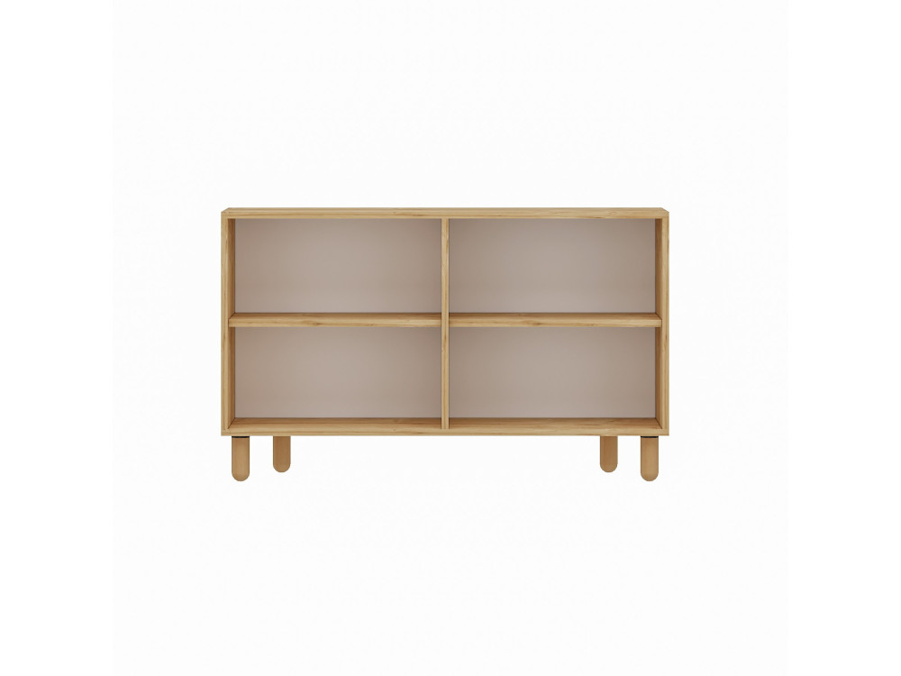 Roger" wooden sideboard - 120 x 29 x 73 cm - Sapphire Oak
