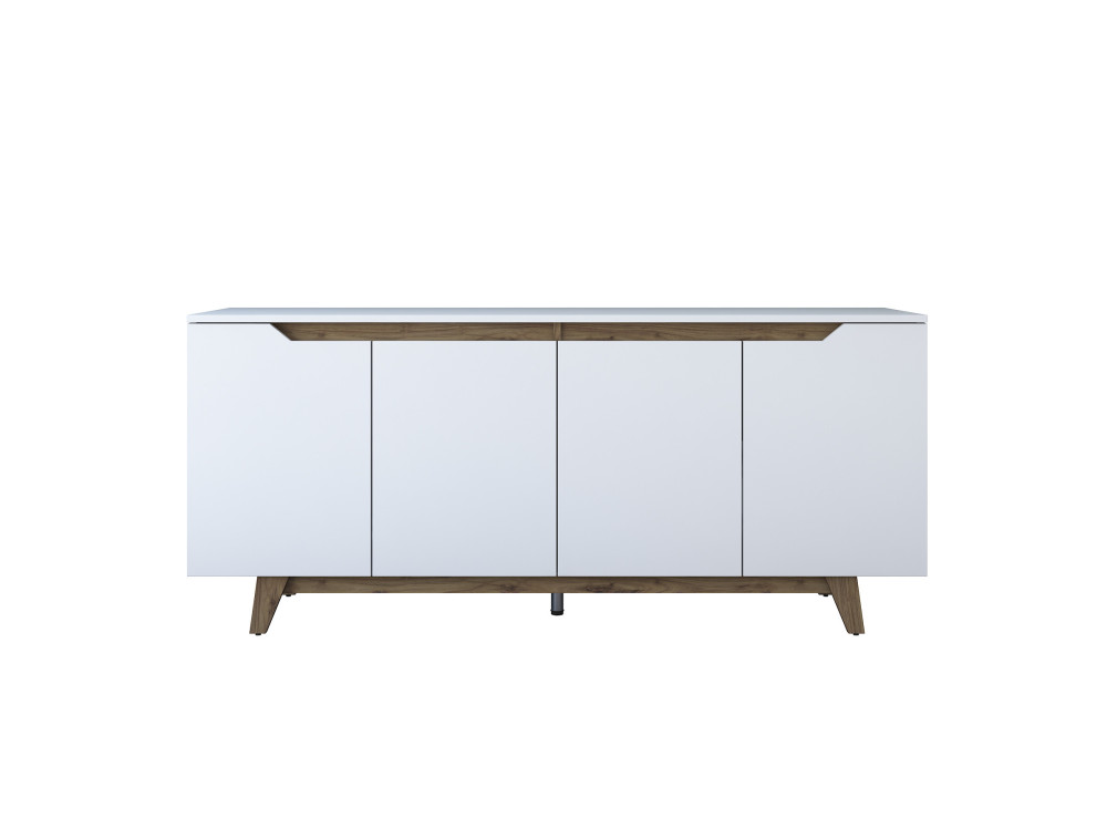Gondol" wooden sideboard - 180 x 45 x 79 cm - White