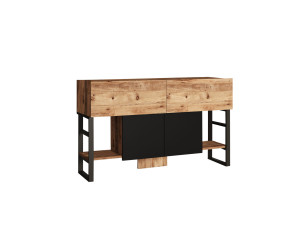 Mel" wooden sideboard - 140 x 43 x 84 cm - Beige