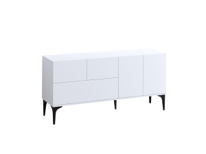 Ginny" wooden sideboard - 150 x 35 x 75 cm - White