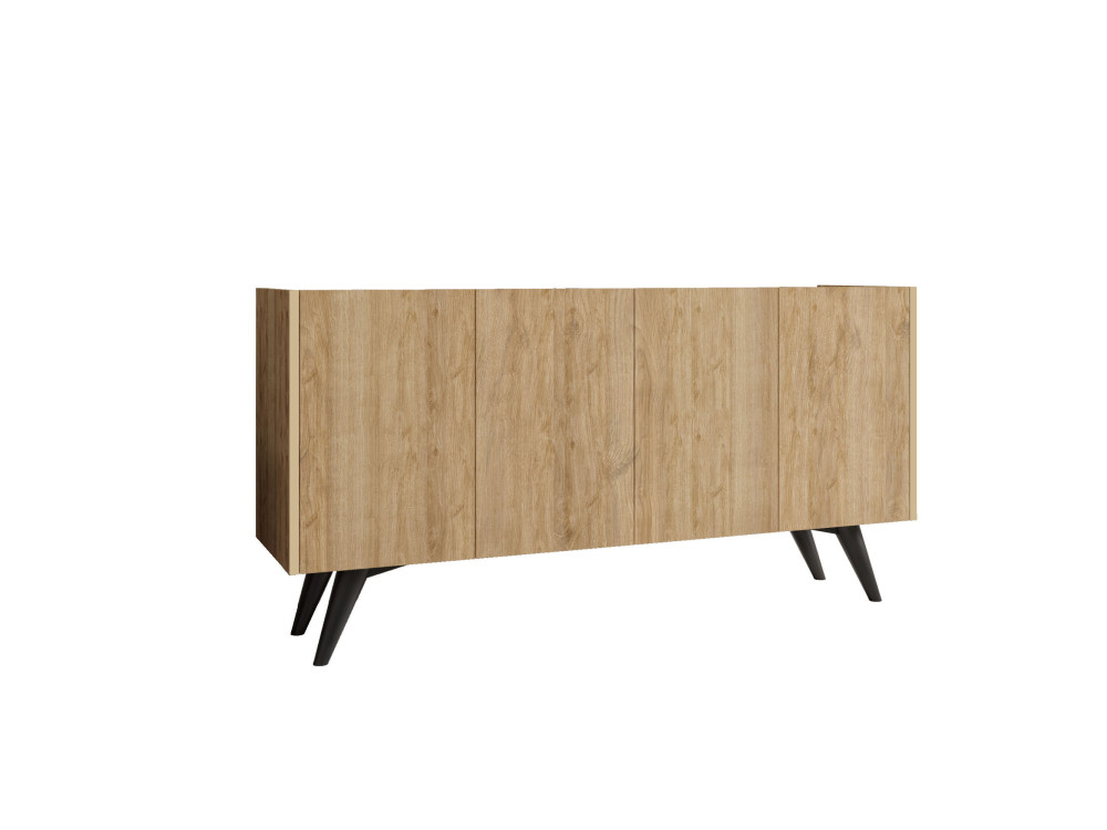 Pekin" wooden sideboard - 150 x 40 x 76 cm - Brown